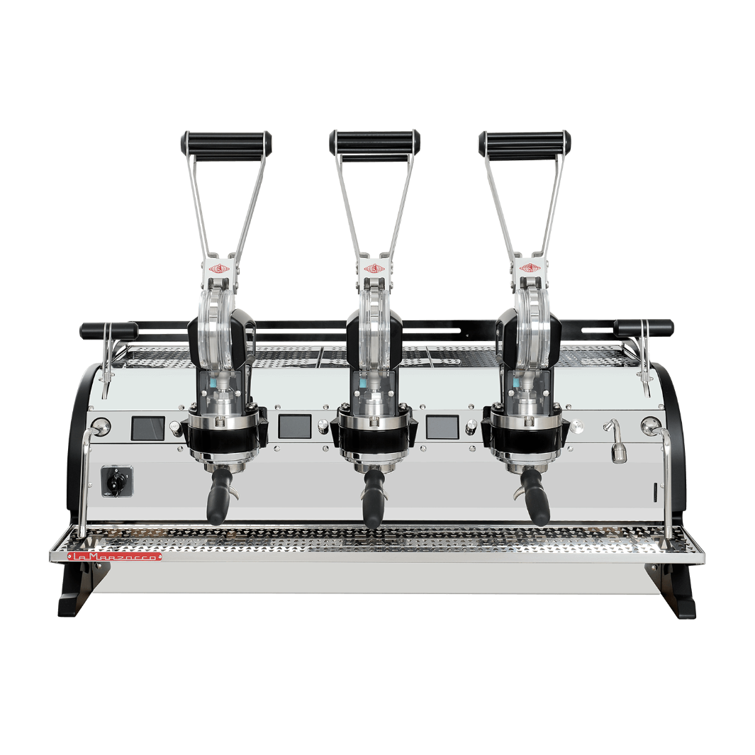 La Marzocco Leva X Espresso Machine | Crack Coffee Roastery UAE – front view, 3 group model