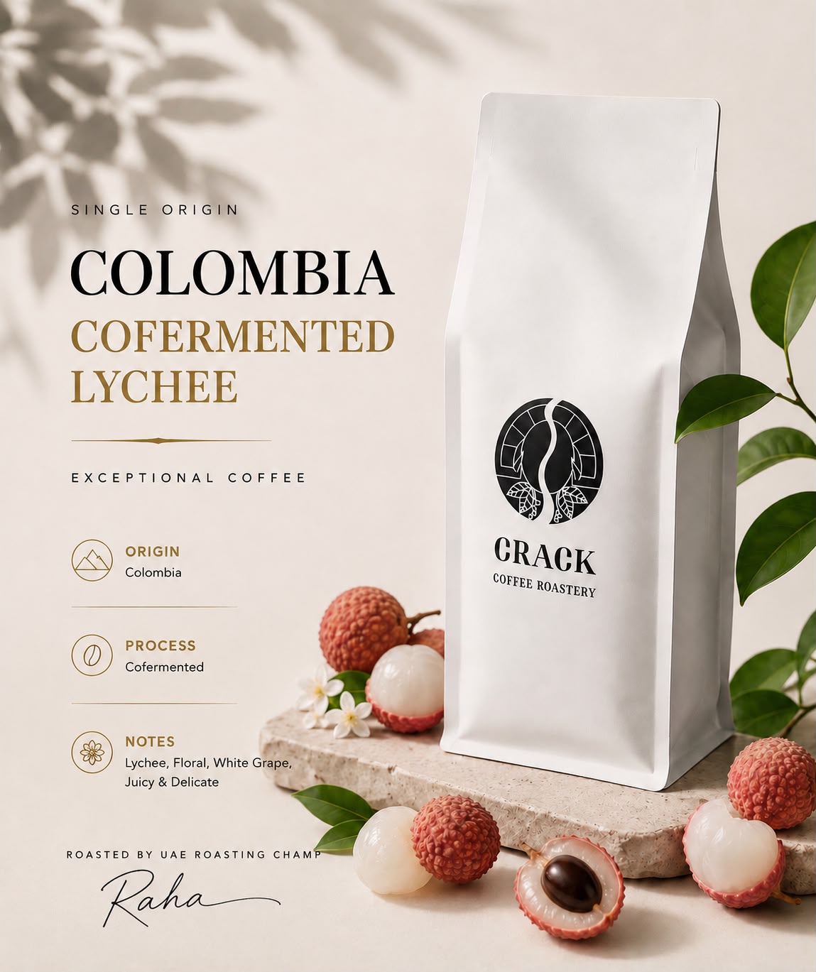 Lychee Co-Fermented Colombia Coffee Beans – Filter